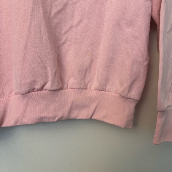 Vintage Pink Sheep Embroidered Collared Sweater Sweatshirt - Picture 4 of 6